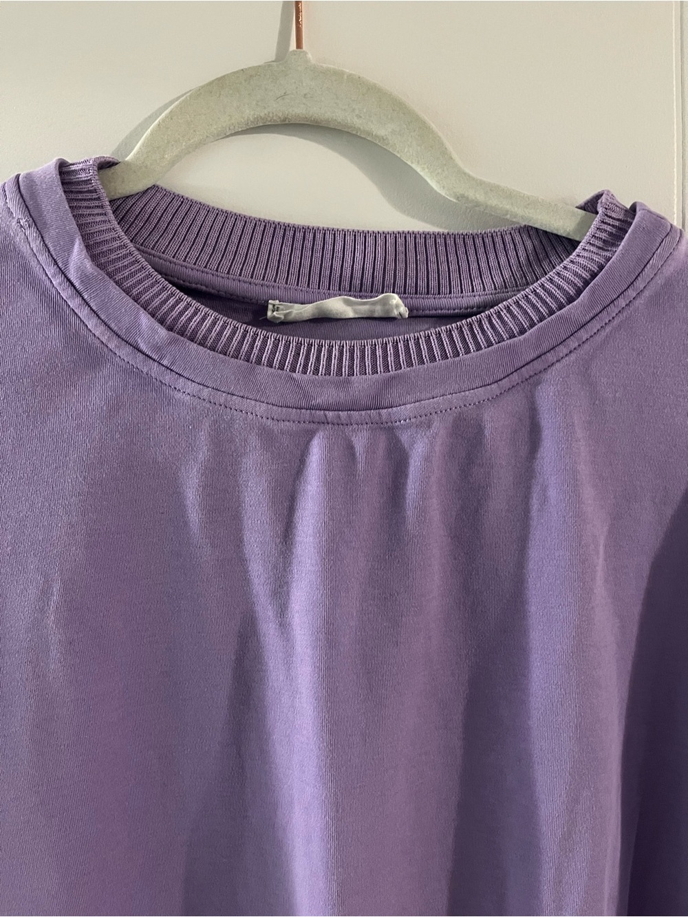Mango Cropped Boxy Tee - Lavender - Picture 2 of 7
